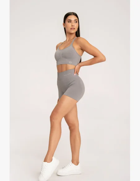 Gym Glamour Šortky push up 2.0 ghost grey • Nebshop.cz