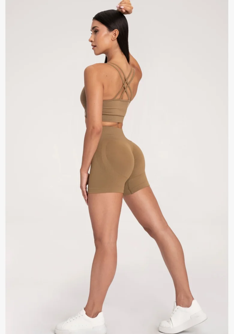 Gym Glamour Šortky push up 2.0 safari • Nebshop.cz