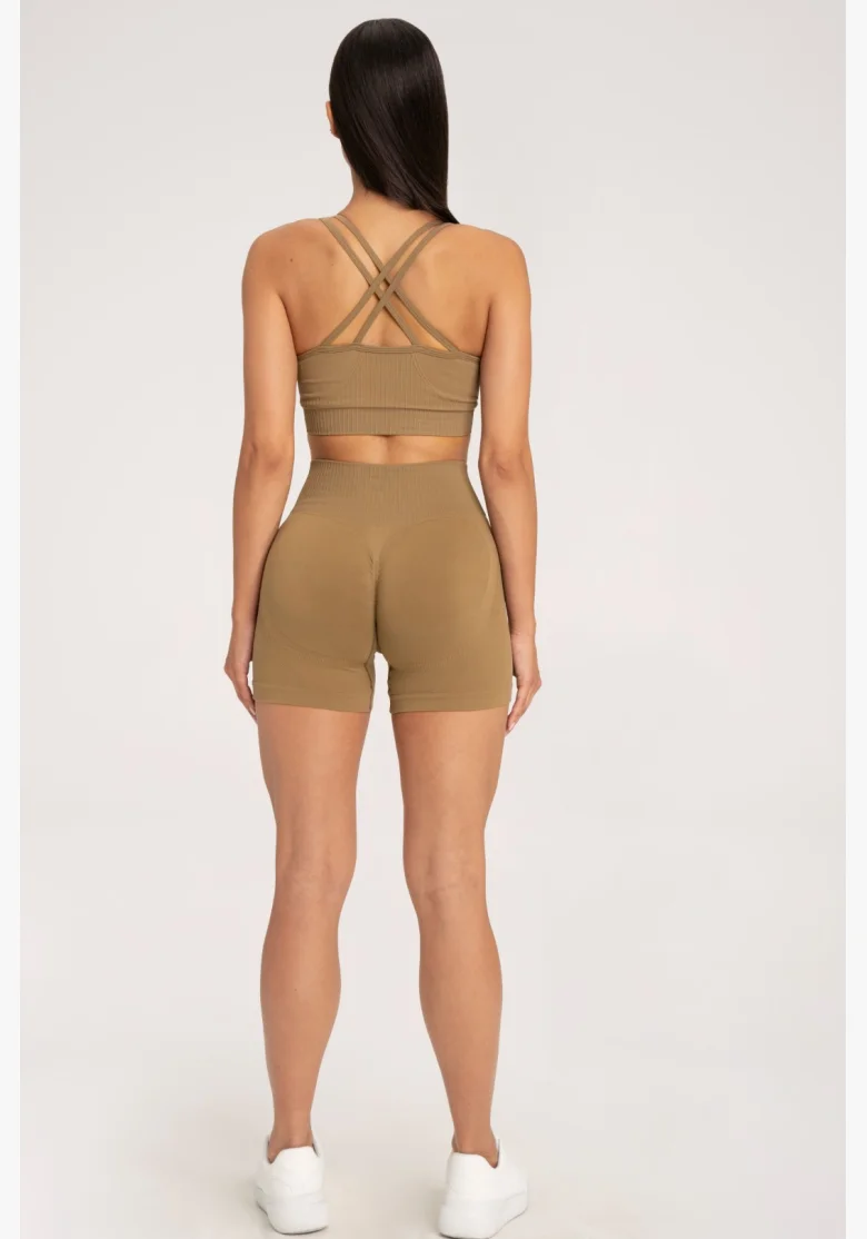 Gym Glamour Šortky push up 2.0 safari • Nebshop.cz