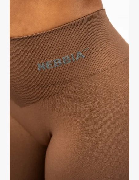 NEBBIA • NEBBIA Bezešvé legíny s vysokým pasem MAXIMUM PUSH-UP hnědé • Nebshop.cz