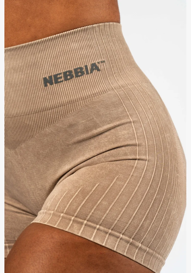 NEBBIA • NEBBIA Bezešvé push-up šortky s vysokým pasem TOTALLY SEAMLESS krémové • Nebshop.cz