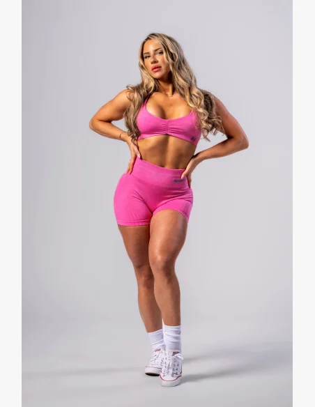NEBBIA • NEBBIA Bezešvé push-up šortky s vysokým pasem TOTALLY SEAMLESS růžové • Nebshop.cz