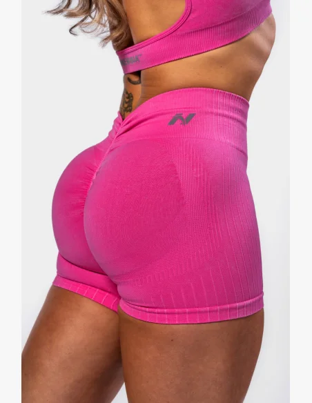 NEBBIA • NEBBIA Bezešvé push-up šortky s vysokým pasem TOTALLY SEAMLESS růžové • Nebshop.cz
