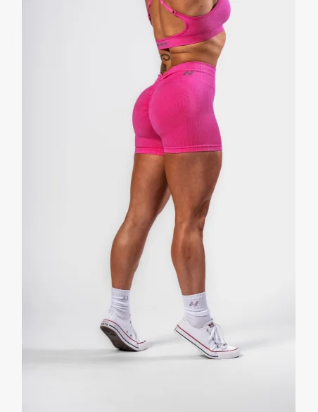 NEBBIA • NEBBIA Bezešvé push-up šortky s vysokým pasem TOTALLY SEAMLESS růžové • Nebshop.cz