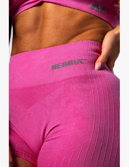 NEBBIA • NEBBIA Bezešvé push-up šortky s vysokým pasem TOTALLY SEAMLESS růžové • Nebshop.cz