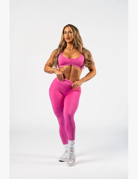 NEBBIA • NEBBIA Sportovní podprsenka se střední oporou  TOTALLY SEAMLESS růžová • Nebshop.cz