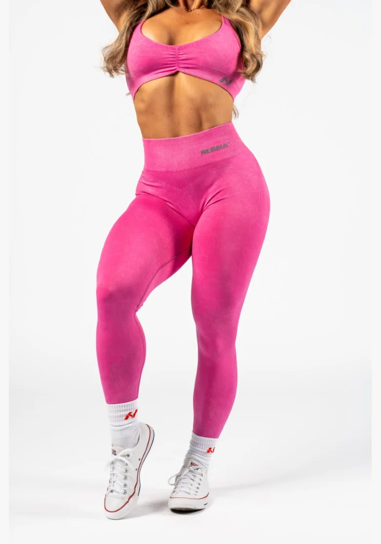 NEBBIA • NEBBIA Sportovní podprsenka se střední oporou  TOTALLY SEAMLESS růžová • Nebshop.cz