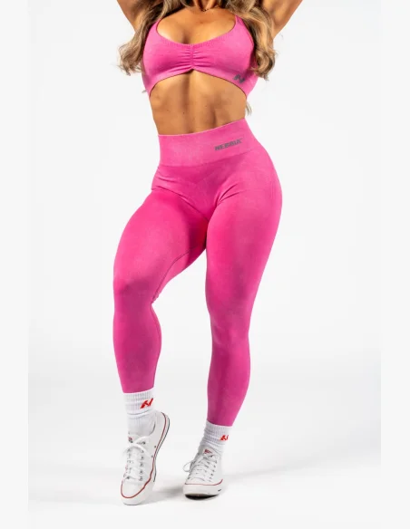 NEBBIA • NEBBIA Sportovní podprsenka se střední oporou  TOTALLY SEAMLESS růžová • Nebshop.cz