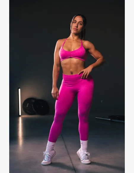 NEBBIA • NEBBIA Sportovní podprsenka se střední oporou  TOTALLY SEAMLESS růžová • Nebshop.cz
