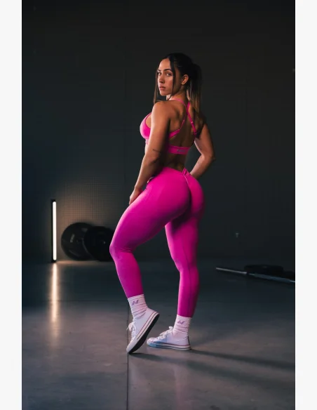 NEBBIA • NEBBIA Sportovní podprsenka se střední oporou  TOTALLY SEAMLESS růžová • Nebshop.cz