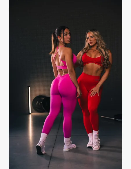 NEBBIA • NEBBIA Sportovní podprsenka se střední oporou  TOTALLY SEAMLESS růžová • Nebshop.cz
