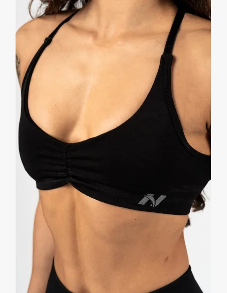NEBBIA • NEBBIA Sportovní podprsenka se střední oporou  TOTALLY SEAMLESS černá • Nebshop.cz