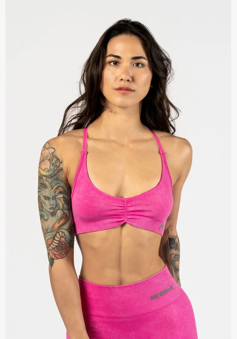 NEBBIA • NEBBIA Sportovní podprsenka se střední oporou  TOTALLY SEAMLESS růžová • Nebshop.cz