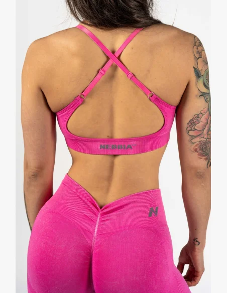 NEBBIA • NEBBIA Sportovní podprsenka se střední oporou  TOTALLY SEAMLESS růžová • Nebshop.cz