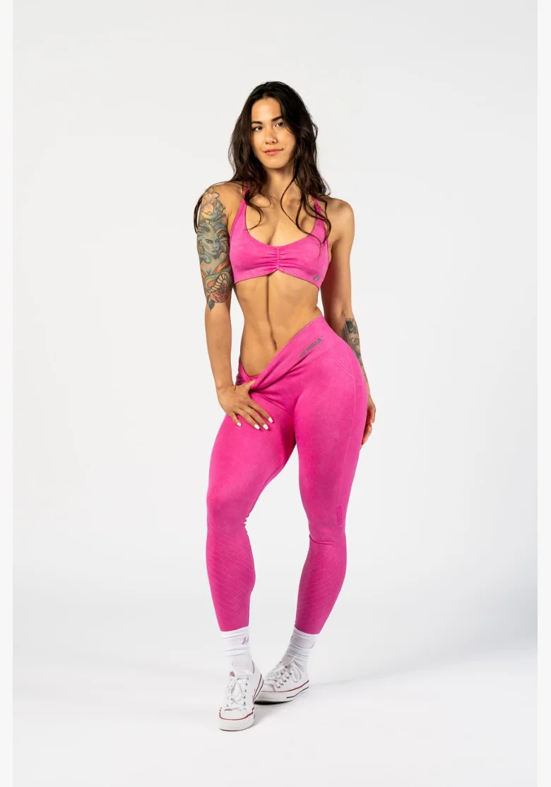NEBBIA • NEBBIA Sportovní podprsenka se střední oporou  TOTALLY SEAMLESS růžová • Nebshop.cz