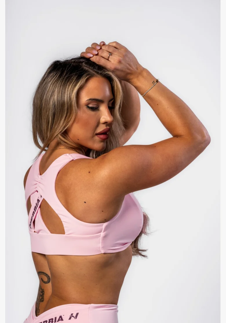 NEBBIA • NEBBIA Sportovní podprsenka STRONG BEAUTY růžová • Nebshop.cz