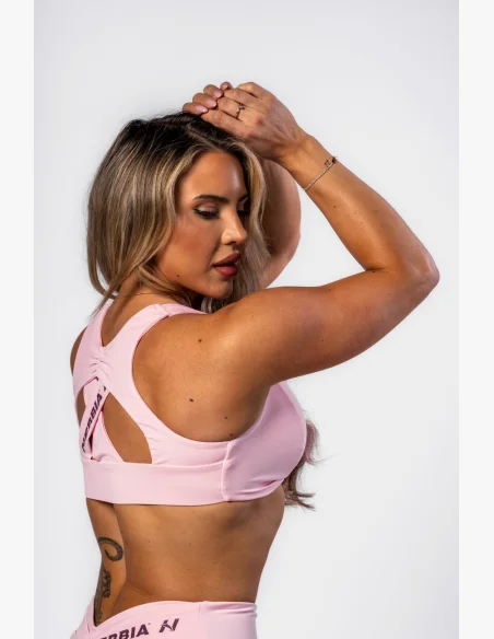 NEBBIA • NEBBIA Sportovní podprsenka STRONG BEAUTY růžová • Nebshop.cz