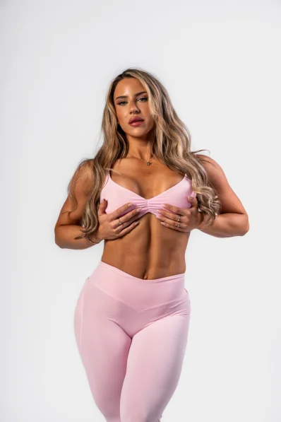 NEBBIA • NEBBIA Sportovní podprsenka STRONG BEAUTY růžová • Nebshop.cz