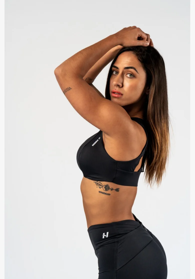 NEBBIA • NEBBIA Sportovní podprsenka STRONG BEAUTY čeerná • Nebshop.cz