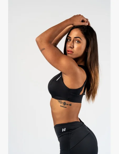 NEBBIA • NEBBIA Sportovní podprsenka STRONG BEAUTY čeerná • Nebshop.cz
