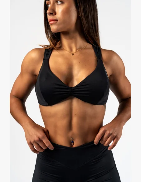 NEBBIA • NEBBIA Sportovní podprsenka STRONG BEAUTY čeerná • Nebshop.cz