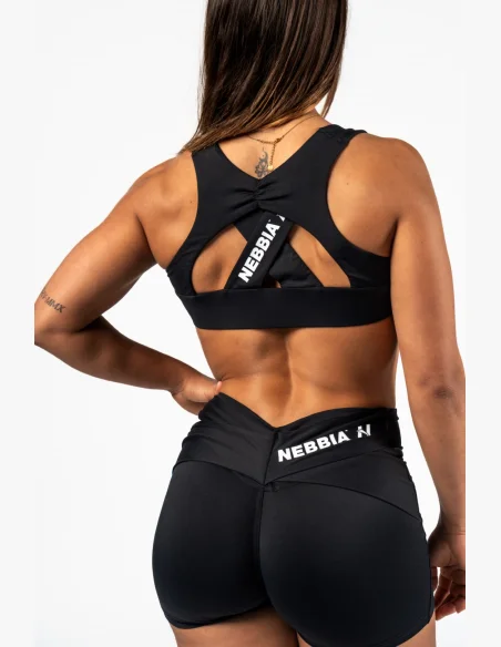 NEBBIA • NEBBIA Sportovní podprsenka STRONG BEAUTY čeerná • Nebshop.cz