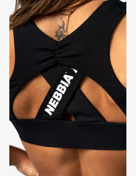 NEBBIA • NEBBIA Sportovní podprsenka STRONG BEAUTY čeerná • Nebshop.cz