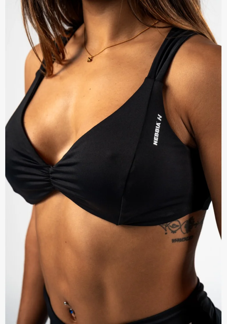 NEBBIA • NEBBIA Sportovní podprsenka STRONG BEAUTY čeerná • Nebshop.cz