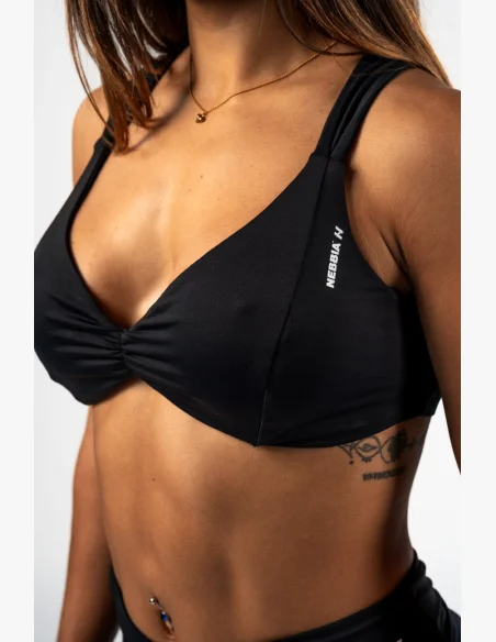 NEBBIA • NEBBIA Sportovní podprsenka STRONG BEAUTY čeerná • Nebshop.cz
