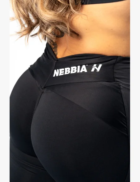 NEBBIA • NEBBIA Tvarující legíny s V-shaped pasem STRONG BEAUTY černé  • Nebshop.cz