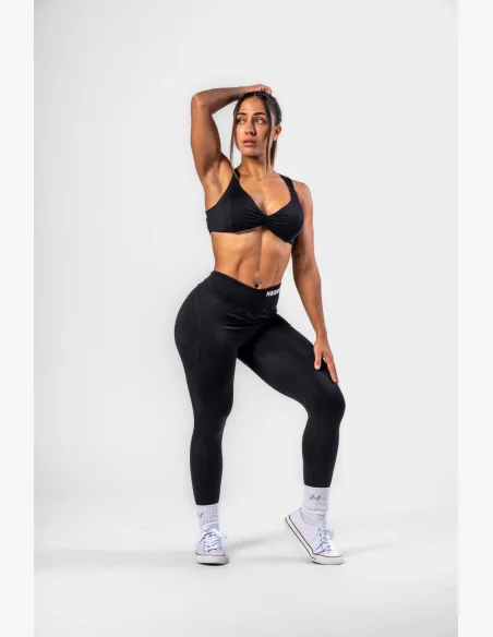 NEBBIA • NEBBIA Tvarující legíny se šněrováním STRONG BEAUTY černé • Nebshop.cz