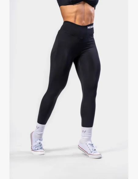 NEBBIA • NEBBIA Tvarující legíny se šněrováním STRONG BEAUTY černé • Nebshop.cz