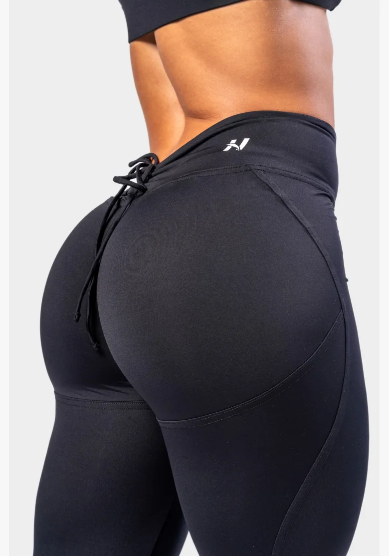 NEBBIA • NEBBIA Tvarující legíny se šněrováním STRONG BEAUTY černé • Nebshop.cz