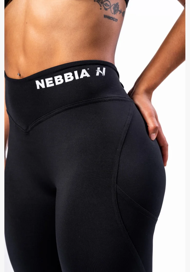 NEBBIA • NEBBIA Tvarující legíny se šněrováním STRONG BEAUTY černé • Nebshop.cz