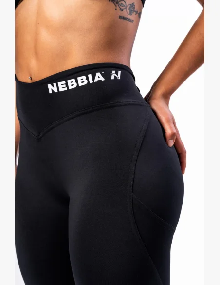 NEBBIA • NEBBIA Tvarující legíny se šněrováním STRONG BEAUTY černé • Nebshop.cz