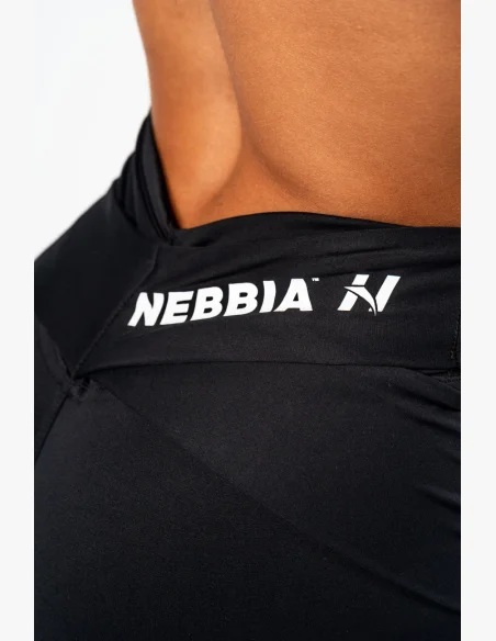 NEBBIA • NEBBIA Tvarující šortky s V-shaped pasem STRONG BEAUTY černé • Nebshop.cz