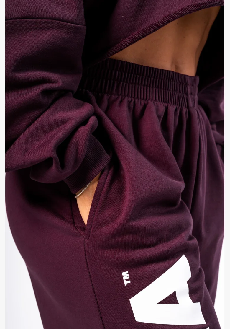 NEBBIA • NEBBIA Volné baggy tepláky BOYFRIEND STYLE bordové • Nebshop.cz