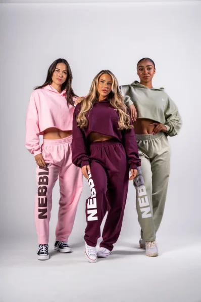 NEBBIA • NEBBIA Volné baggy tepláky BOYFRIEND STYLE růžové • Nebshop.cz 2