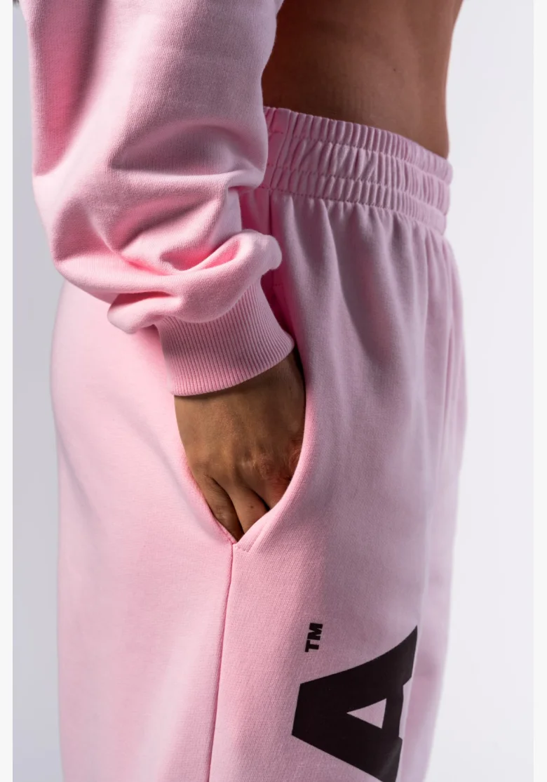 NEBBIA • NEBBIA Volné baggy tepláky BOYFRIEND STYLE růžové • Nebshop.cz