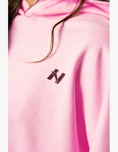 NEBBIA • NEBBIA Oversized mikina s kapucí OWN YOUR POWER růžová • Nebshop.cz
