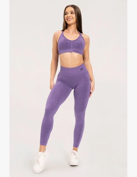 Gym Glamour Legíny seamless deep push up Violet • NebShop