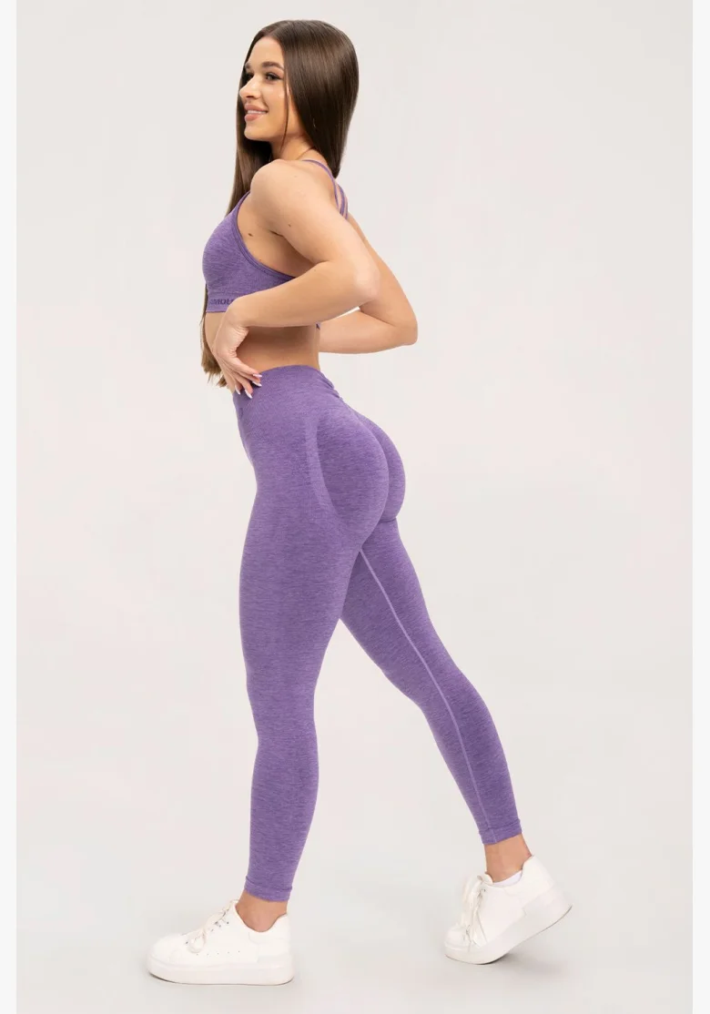 Gym Glamour Legíny seamless deep push up Violet • NebShop