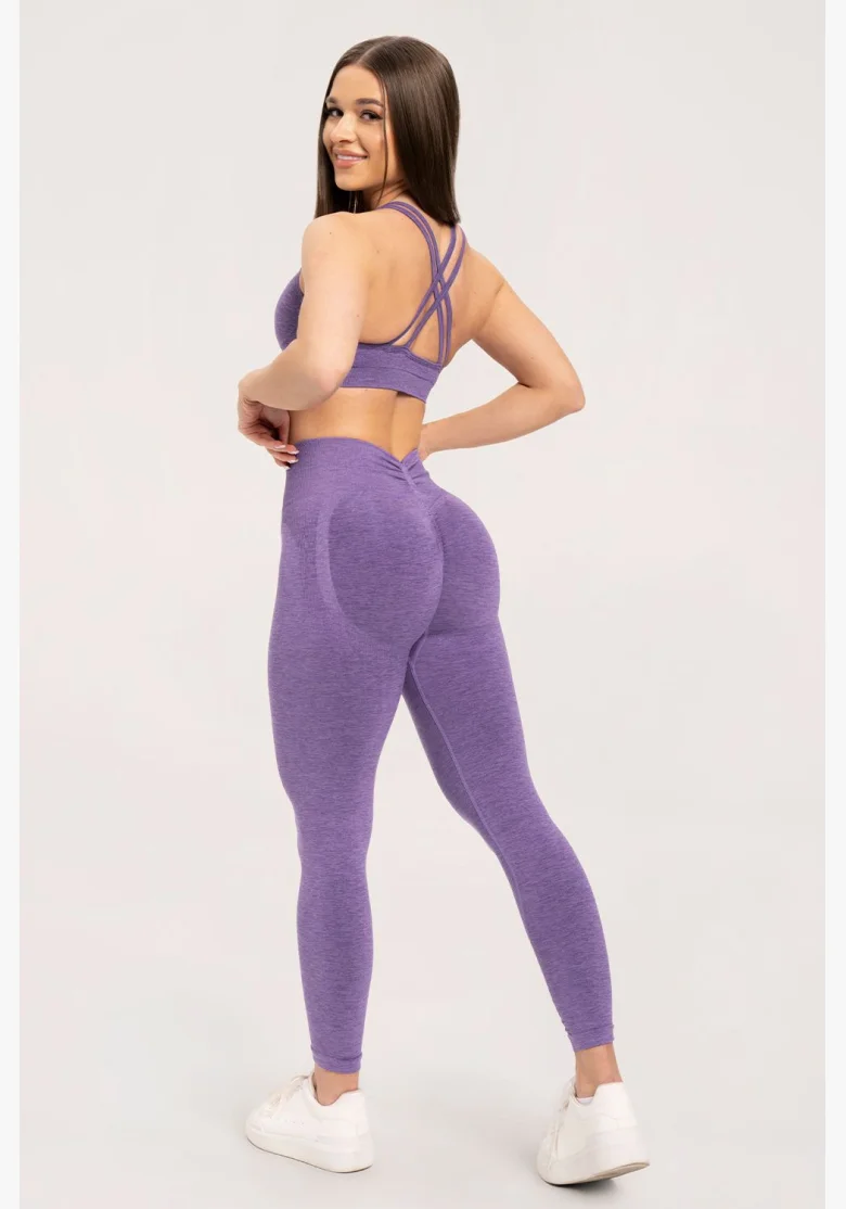Gym Glamour Legíny seamless deep push up Violet • NebShop