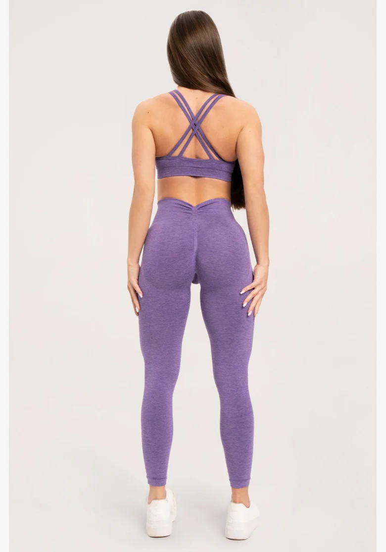 Gym Glamour Legíny seamless deep push up Violet • NebShop