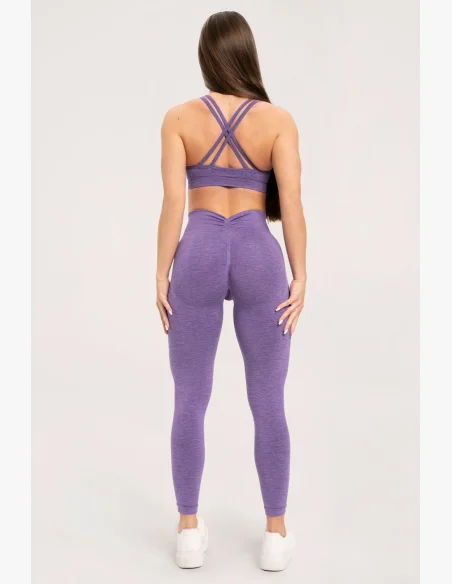 Gym Glamour Legíny seamless deep push up Violet • NebShop