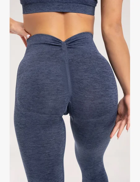 Gym Glamour Legíny seamless deep push up Dark Blue • NebShop