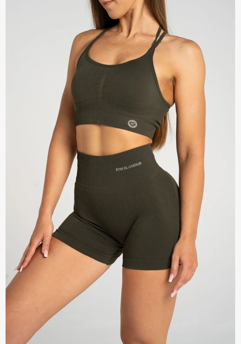 Gym Glamour Šortky push up 2.0 Soldier • NebShop