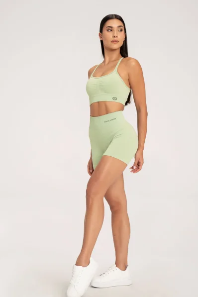 Gym Glamour Šortky push up 2.0 Pistachio • NebShop