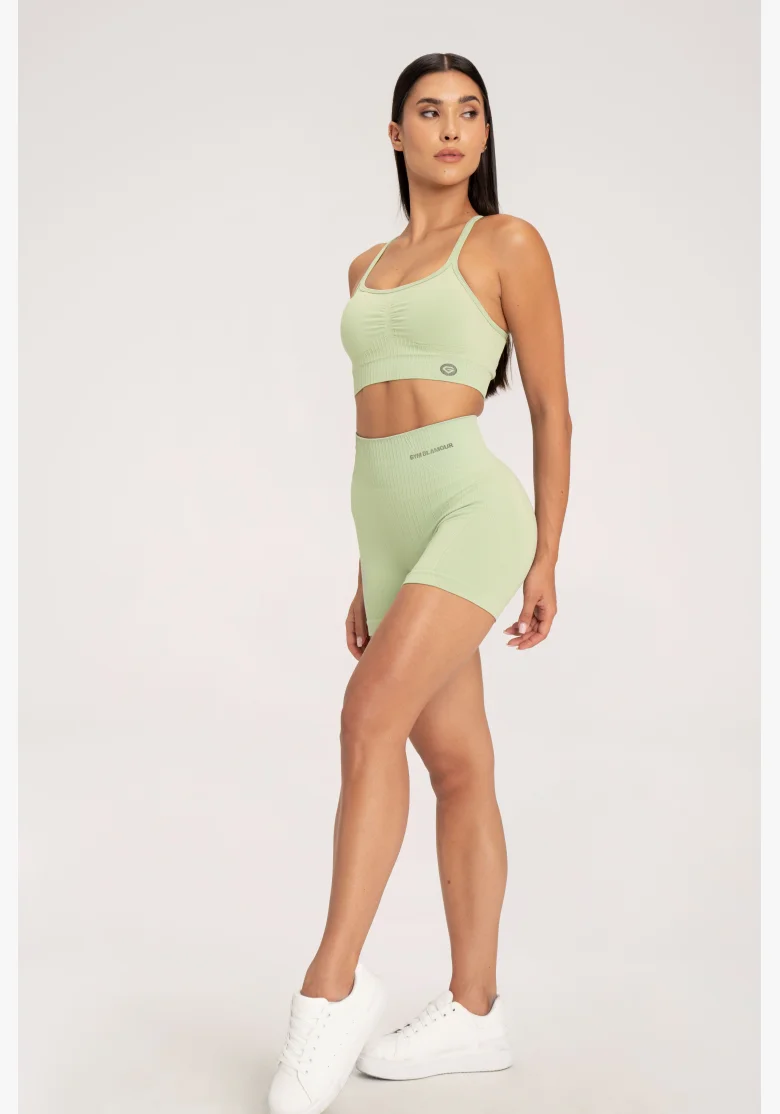 Gym Glamour Šortky push up 2.0 Pistachio • NebShop