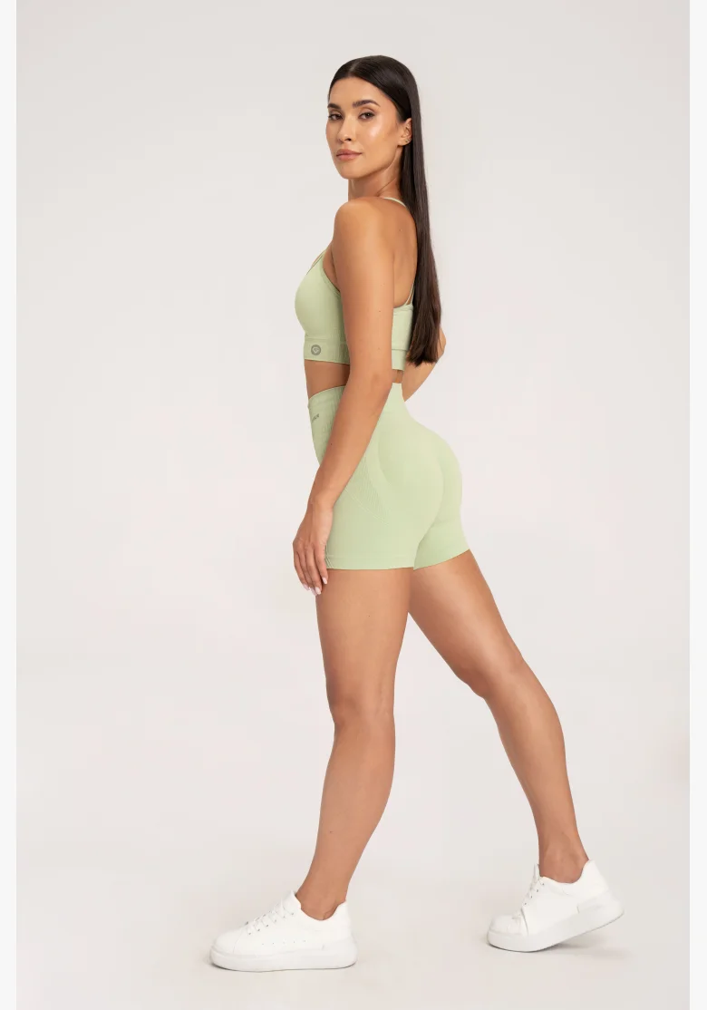 Gym Glamour Šortky push up 2.0 Pistachio • NebShop